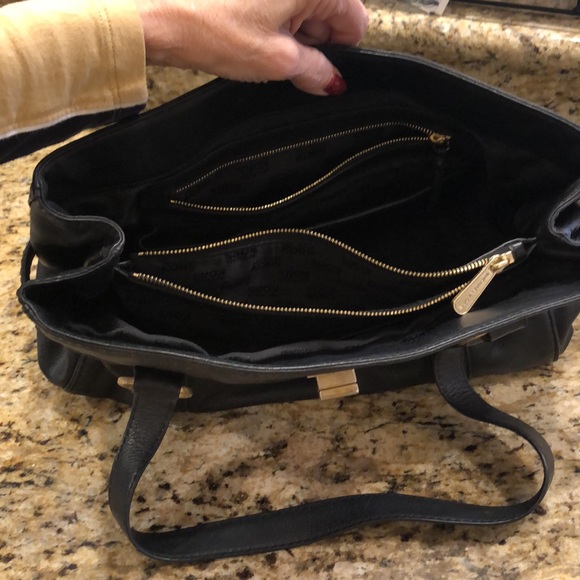 Michael Kors Black 8 Compartment Leather Handbag - Picture 7 of 9